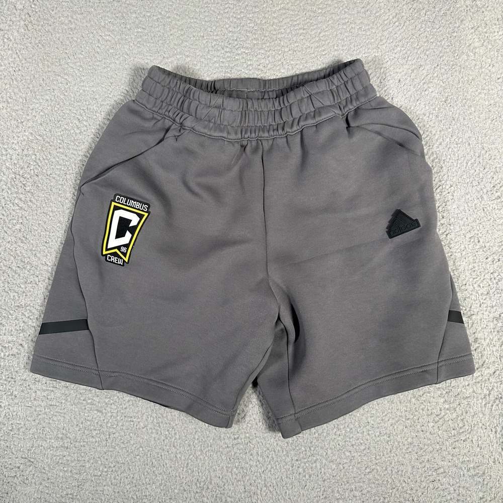 Columbus Crew Shorts Mens‎ Small Gray Adidas Sweat Soccer 7" Performance Active